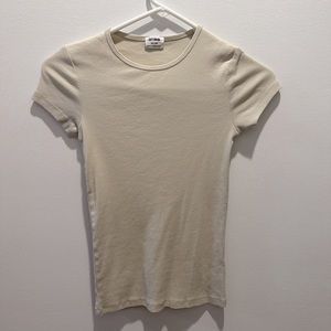 Cotton on ribbed fitted tee